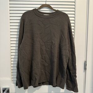 The Row Women's Mushroom Brown Crewneck Sweater